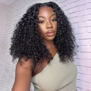 Tinashe hair glueless deep curly short wig (2)