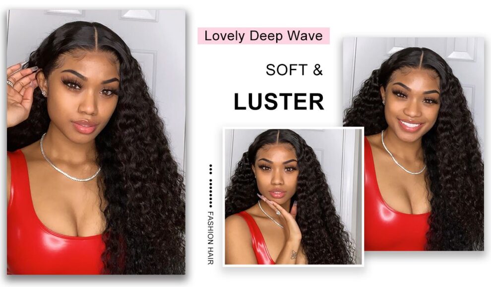 Deep Wave Human Hair Hd Lace Front Wigs 250 High Density Tinashehair 