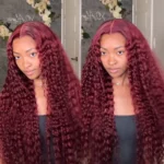 Tinashe hair 99j deep wave lace wig