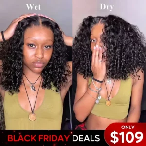 Tinashe hair glueless bouncy water bob wig