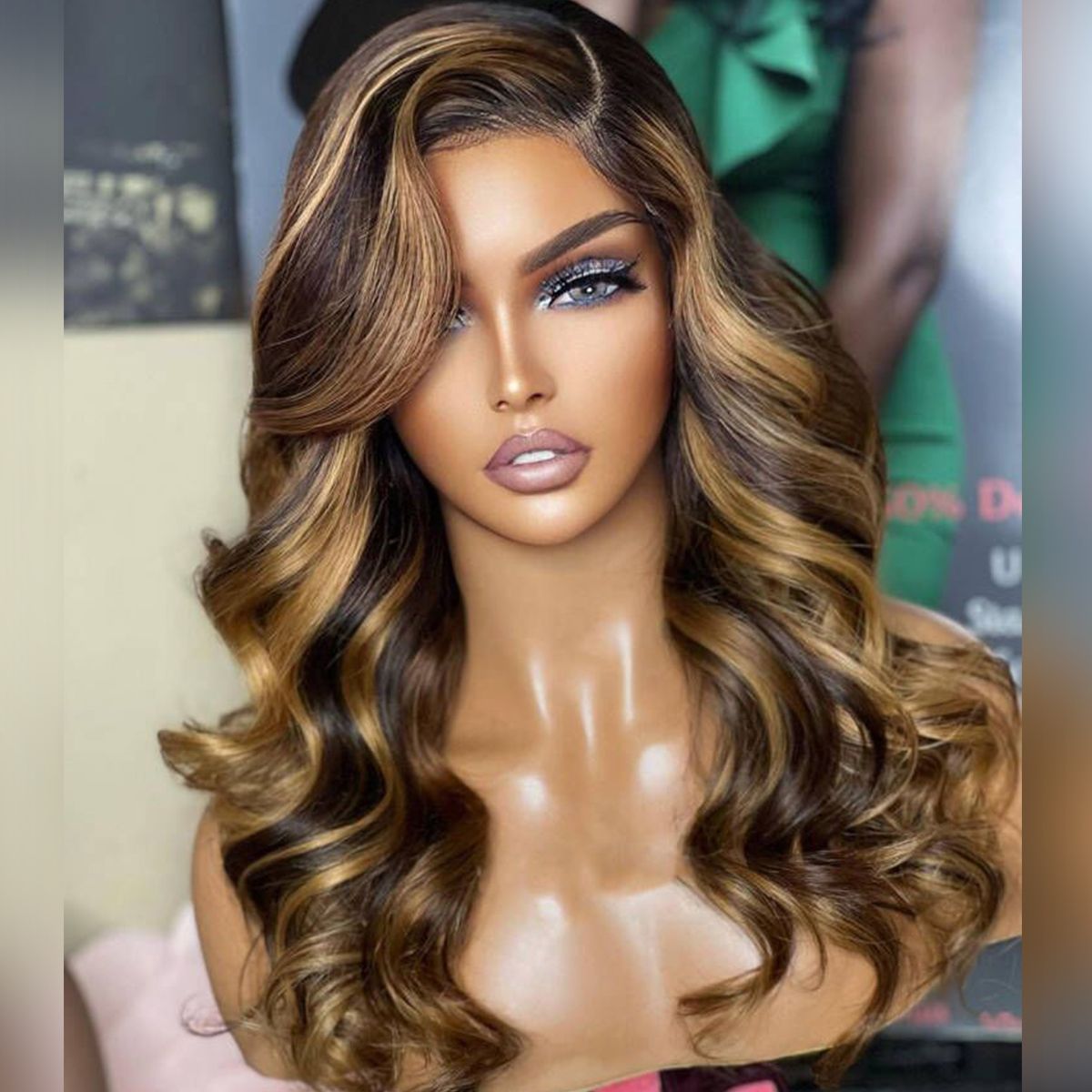 Tinashe hair highlight 4-27 body wave wig (1)