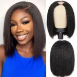 Tinashe hair kinky straight u part bob wig 2