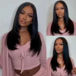 Tinashe hair straight wig layered cut