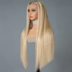 Tinashe hair blonde highlight straight wig (1)