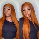 Tinashe hair ginger straight lace wig (5)