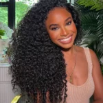 Tinashe hair pull go burmese curly wig (3) Tinashe hair pull go burmese curly wig (3)
