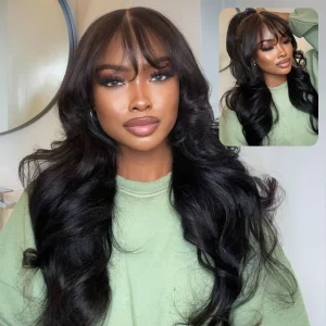 Tinashe hair body wave wig with bangs (5)