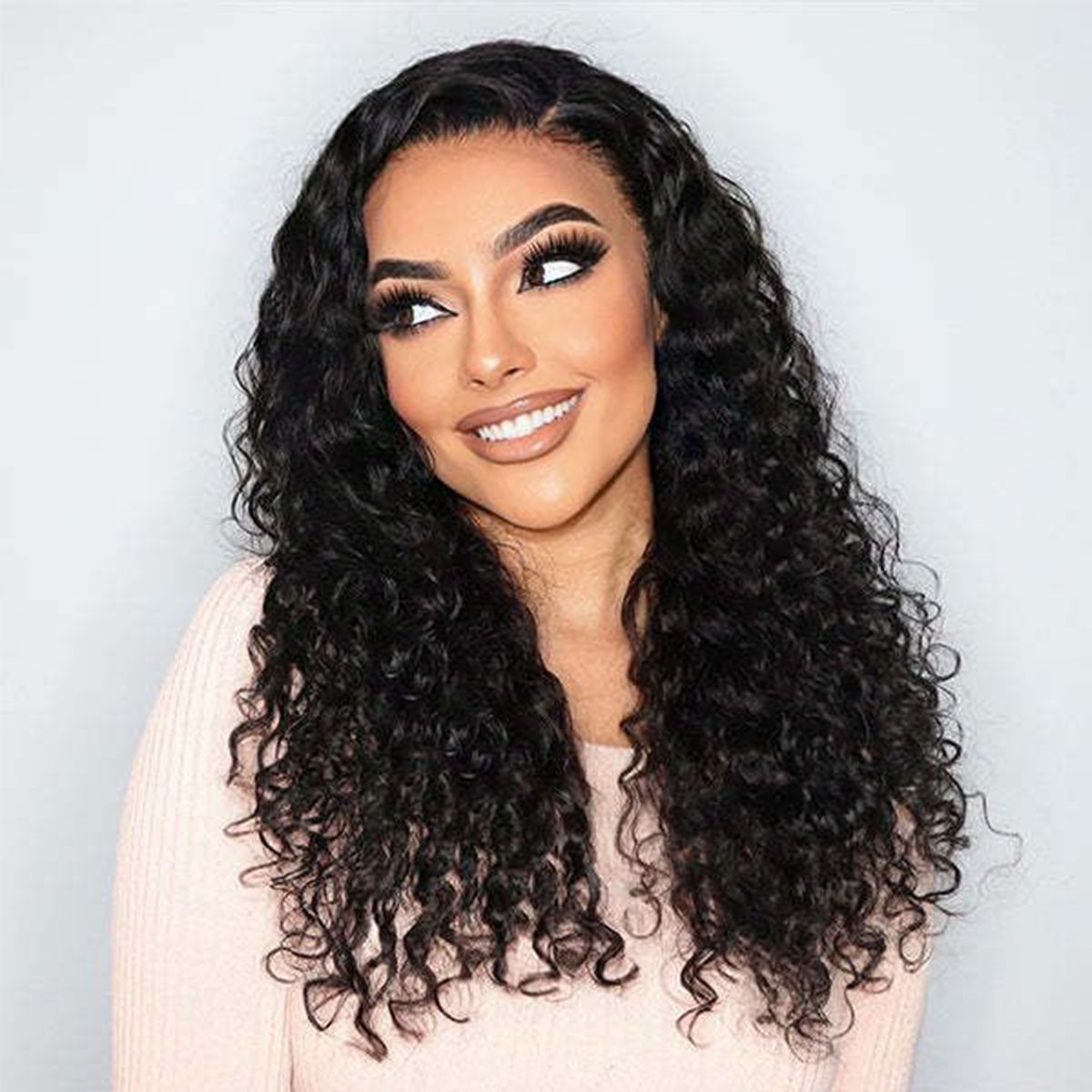 Special Offer Water Wave Mid-length 13×4 Lace Front Wig