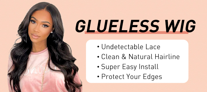 glueless lace wigs with band