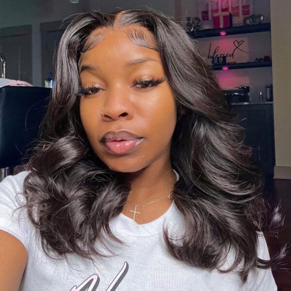 Glueless Pre-Cut 6x5 Lace Closure Wig Barrel Curls Shoulder Length ...