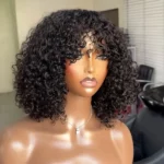 Tinashe hair curly machine made bob wig