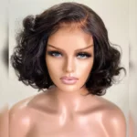 Tinashe hair loose curly side part short wig (1)