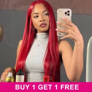 Tinashe Hair BOGO red lace wig_