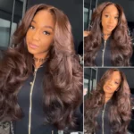 Tinashe hair brown layered loose wave wig