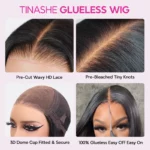 Tinashe hair glueless wig details