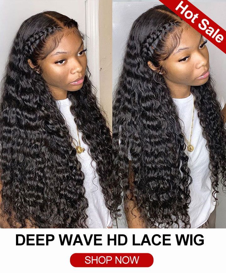 Black friday deep wave HD lace wig
