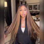 Tinashe hair balayage highlight wig