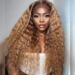 #27 water wave lace wig