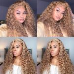 #27 water wave lace wig