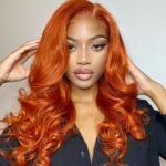 Ginger barrel curls lace wig