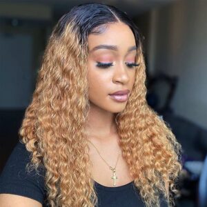 Ombre 1b-27 water wave lace wig