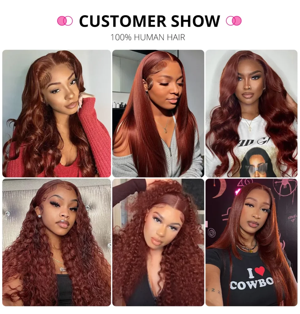 Tinashe hair Reddish brown wig buyer show