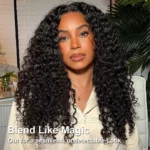 Tinashe hair deep wave u v part wig