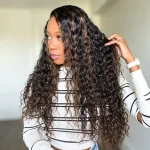 Tinashe hair highlight brown water wave wig 2