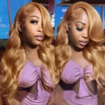 Tinashe hair honey blonde body wave wig (2)