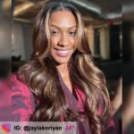 Tinashe hair ombre highlight body wave lace wig