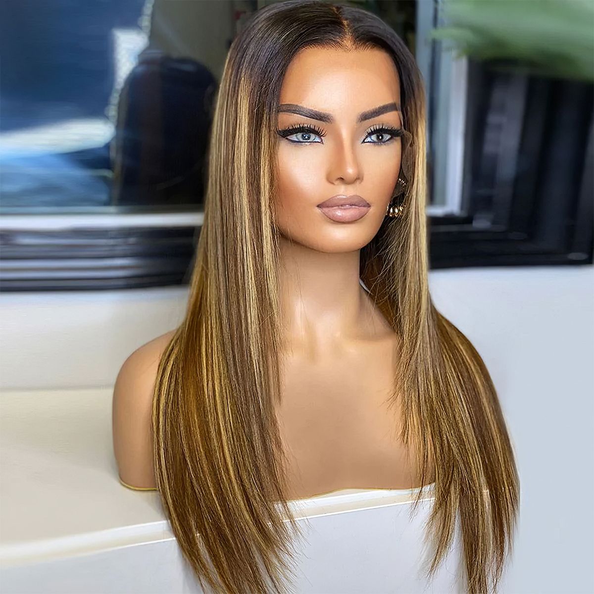 Tinashe hair ombre highlight honey blonde lace wig