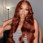 Tinashe hair reddish brown body wave lace wig (3)