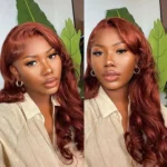 Tinashe hair reddish brown body wave wig (6)