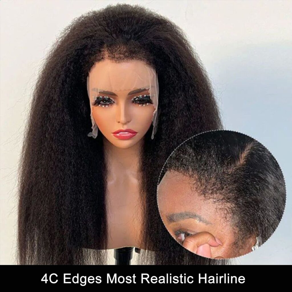 Tinashe hair 4c edges kinky straight wig (6)
