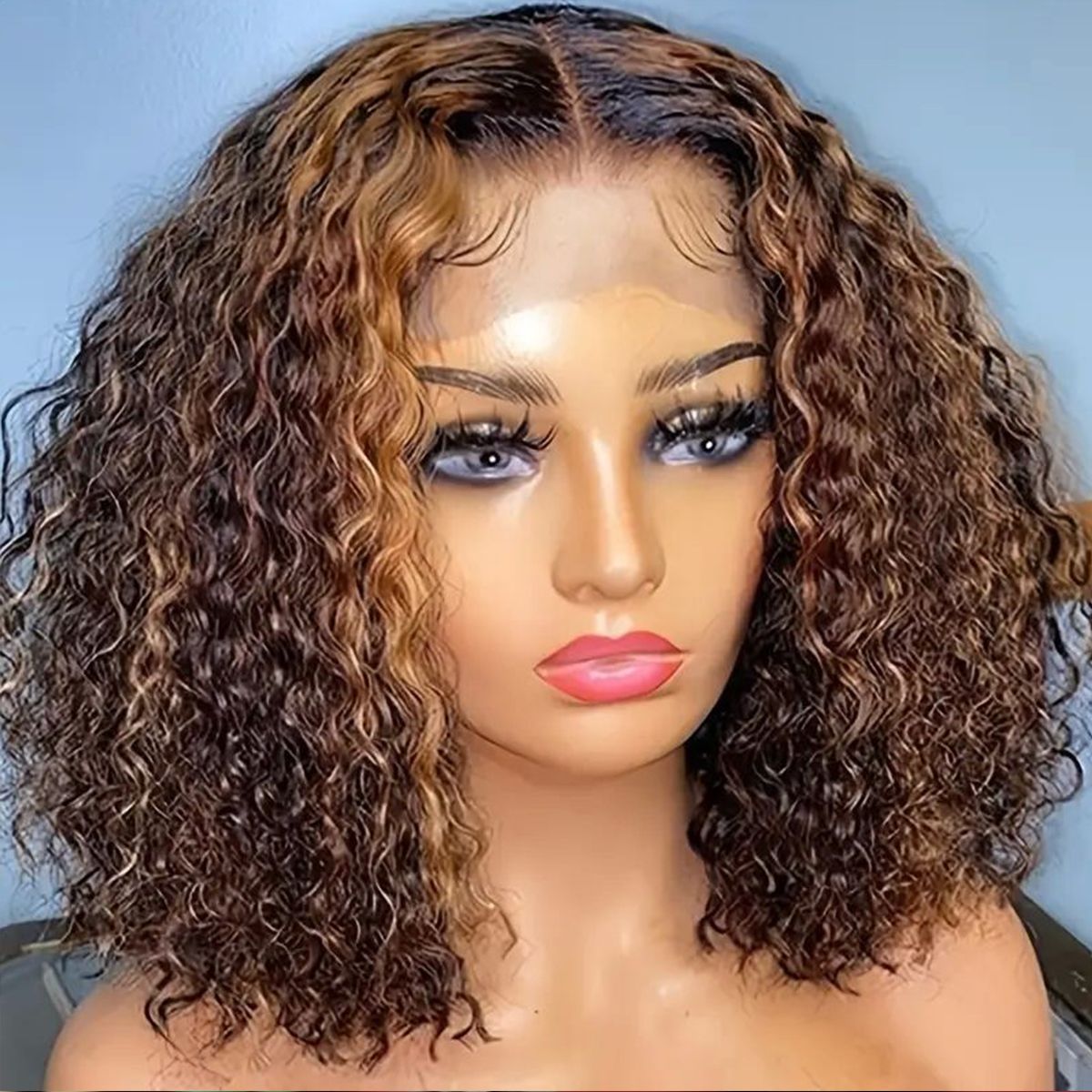 Tinashe hair highlight curly bob wig