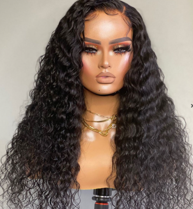 Deep Wave Wear & Go Glueless Wig Human Hair Undetectable Lace Wig 180% Density