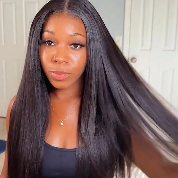 Upgrade 5x6 Wear Go Glueless Lace Wig Kinky Straight Pre-cut Lace ...