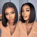 Tinashe hair straight 2x6 lace bob wig (5)