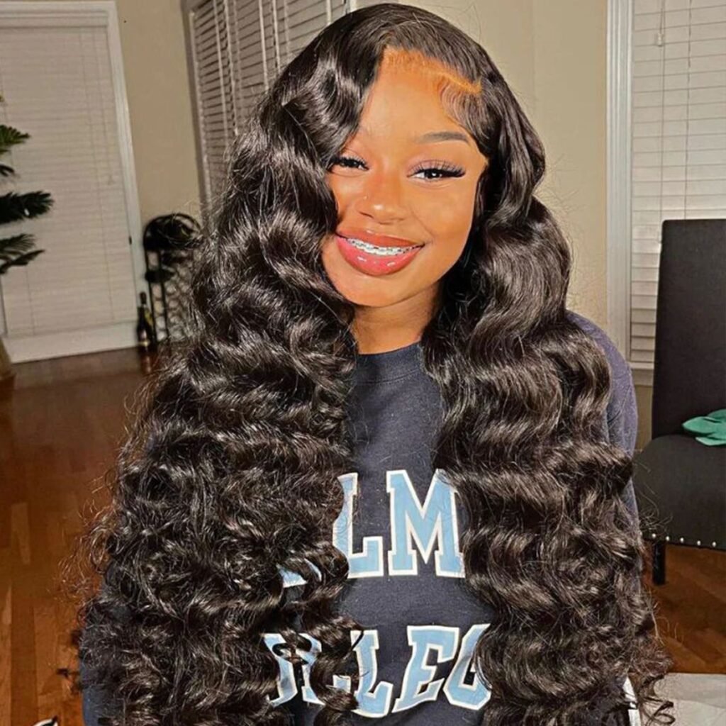 Glueless 6x5 Plus Airy Cap Lace Wig Loose Deep Pre-Cut HD Lace Front ...