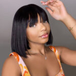 Tinashe hair glueless straight bob wig with bangs (7)