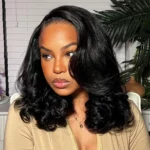 Tinashe hair parting max 9x6 lace loose body short wig (5)
