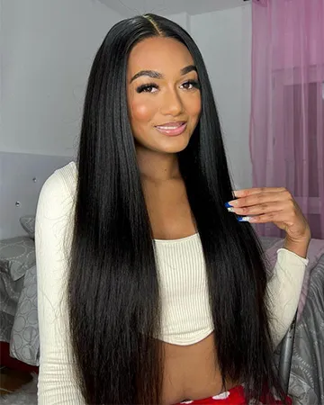 5x5 straight hair lace closure wig