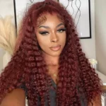 Tinashe hair airy cap reddish brown deep wave wig (1)