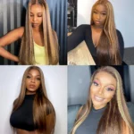 Tinashe hair highlight straight bundles customer show