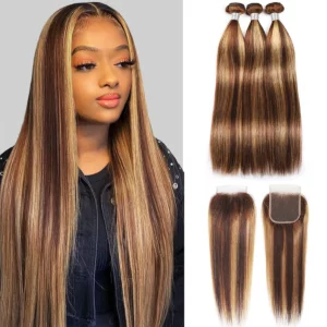 Tinashe hair highlight straight hair bundles (11)