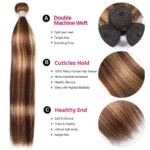 Tinashe hair highlight straight hair bundles (8)