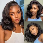 Tinashe hair loose curly side part short wig (2)