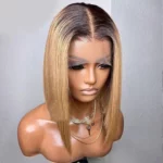 Tinashe hair glueless ombre honey blonde bob wig (4)