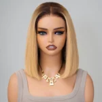 Tinashe hair ombre honey blonde bob wig (3)