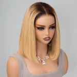 Tinashe hair ombre honey blonde bob wig (4)